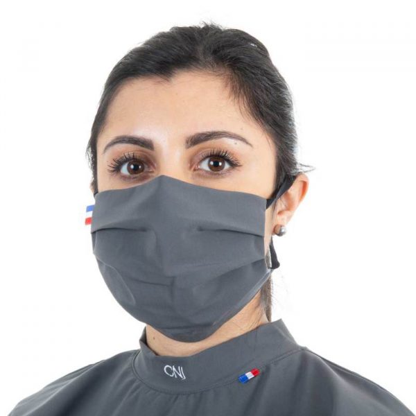 Masque de protection respiratoire en tissu - Couleur gris