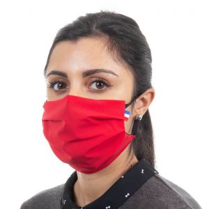 Masque de protection respiratoire en tissu - Couleur rouge